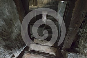 Dark cellar stairs