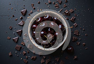 A Dark Cherries and Chocolate