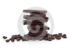 Dark Chocolate and Coffee Beans