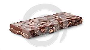 Dark Chocolate Isolated White Background