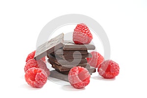 Dark chocolate and raspberry