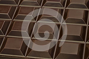 Dark chocolate squares