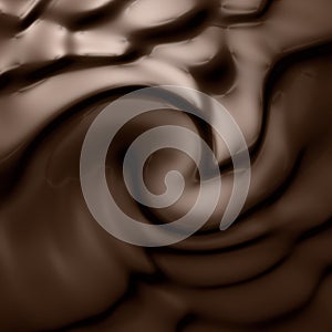 Dark chocolate swirl