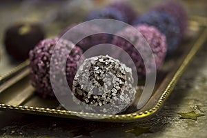 Dark chocolate truffle