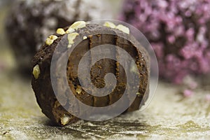 Dark chocolate truffle