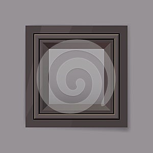 Dark chrom metal frame blank