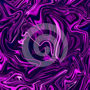 Dark chromatic purple liquid abstract illustration