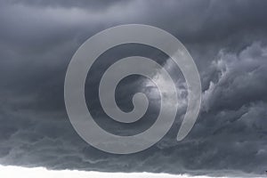 Dark cloud storm before raining