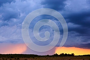 Dark clouds, the beginning of a hurricane