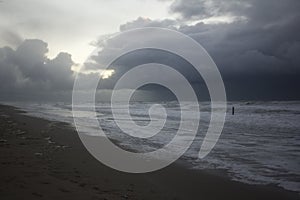 Dark clouds coming in