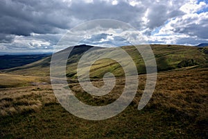 Dark clouds over Carrock Fell