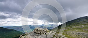 Dark clouds over the Eskdale Valley