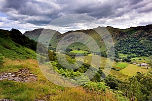 Dark clouds over the Patterdale common