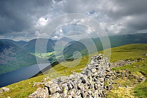 Dark clouds over Wasdale and Wast Water