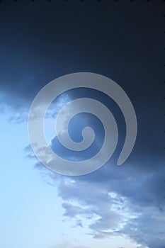 Stormy clouds in the sky