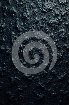 Dark coarse stone surface Rough texture deep shadows grey black stone granite