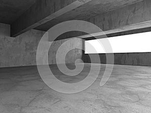 Oscuro concreto vacío. diseno 