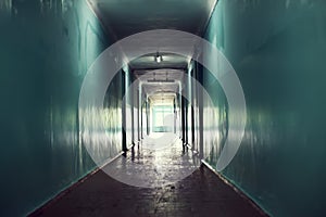 Dark corridor photo