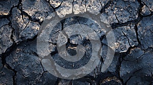 Dark Cracked Earth Texture Background Image