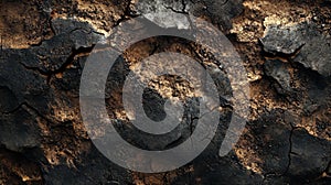 Dark Cracked Earth Texture Background Image