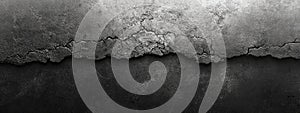 Dark Cracked Grunge Wall Texture Background