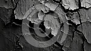 Dark Cracked Surface Texture Abstract Background