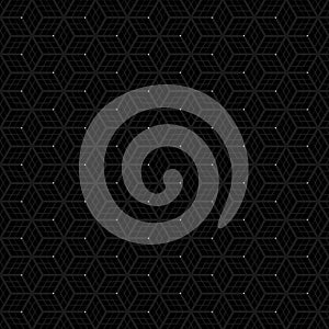 Dark Cube Abstract Square Background. Cube Pattern