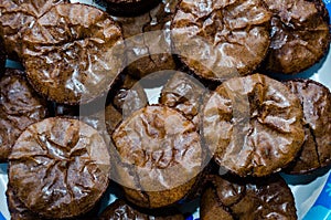 Dark decadent chocolate brownies