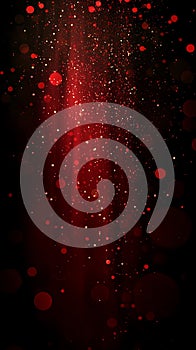 Red abstract background with light beams