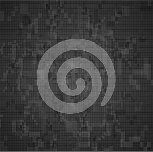 Dark Digital Camouflage Pixel Pattern Background