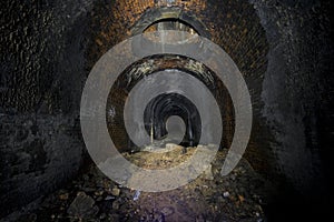 Dark Disused Railway Tunnel