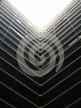 Dark Dystopian Building Atrium, Hong Kong