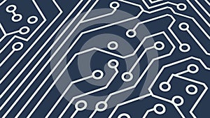 Dark electronic circuit board, symbolizing technology and advanced computing, vector design Generative AI