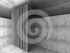 Dark empty concrete room interior background
