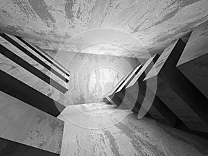 Dark empty concrete room interior background