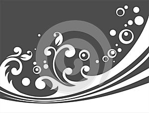 Dark floral background