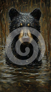 Dark Gaze of the Digitally Painted Bear: A Mutt Stuck in the Int