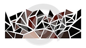 Dark Geometric Mosaic Pattern: Modern Abstract Design, vector design Generative AI