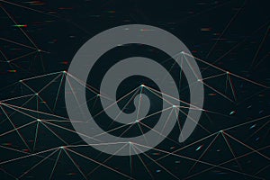 Low - Poly style dark geometric grid pattern, showcasing angular, tech - inspired shapes