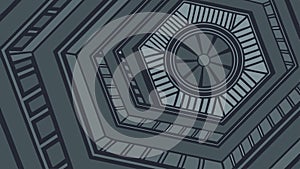 Dark Geometric Polygonal Pattern, Modern Abstract Background, vector design Generative AI