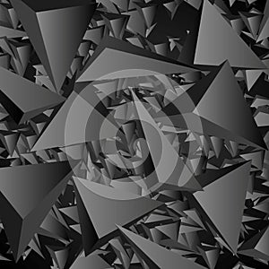 Dark geometric polygonal vector background