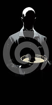 Dark Gold And White: A Meticulously Detailed Still Life In Comic Book Noir Style photo