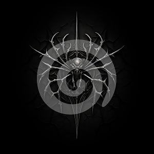 Dark Gothic Spider Logo For Web Page