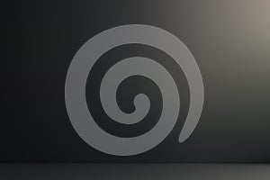 Dark Gradient Studio Room Background with Subtle Lighting