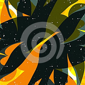 Dark graffiti on a black background vector illustration