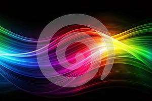 Dark Grainy Color Gradient Wave Background