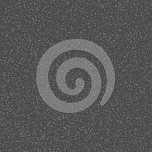 Dark gray asphalt texture. Road surface with stone grain tarmac effect in top view. Black grunge dirty noice pattern. Vector