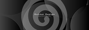 Dark gray background. Abstract gray circles background. Modern metallic background design template for wallpaper