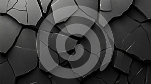 Dark Gray Cracked Stone Texture Background