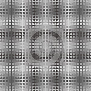 Dark gray dot background. Seamless vector pattern